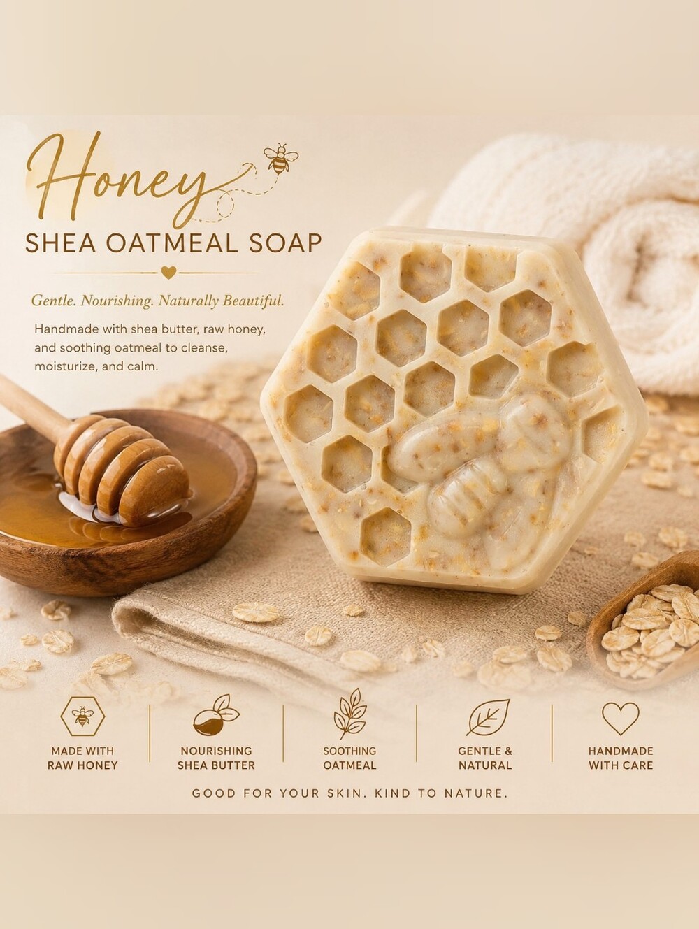 Honey Shea Oatmeal Soap